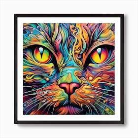 Magical Cat 9 Art Print