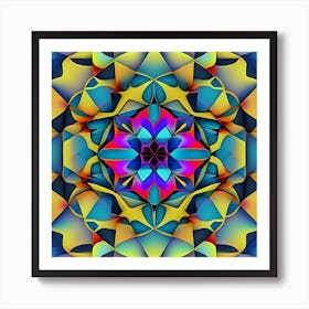 Abstract Mandala 3 Art Print