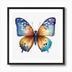 Watercolor Butterfly 1 Art Print