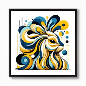 Lionhead Rabbit 01 Art Print