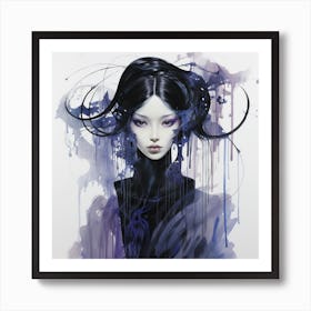 Asian Woman 5 Art Print