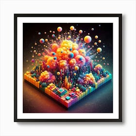 DMT ai art 027 Art Print