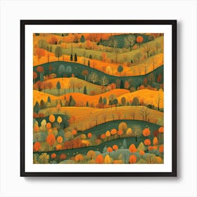 Autumn Landscape 11 Art Print