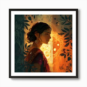 Indian Woman 2 Art Print