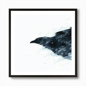 Crow Minimal Art Print