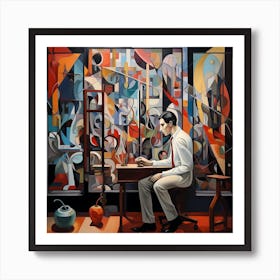 Home office by Picasso's heir Art Print