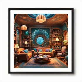 Fairy Tale Living Room Art Print