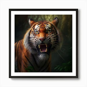 Tiger In The Jungle 5 Art Print