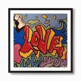 Love You Art Print