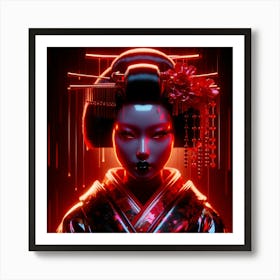 Japan Geisha Visual 49 Art Print