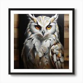 Owl Painting Art Print