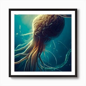 Octopus Brain Art Print