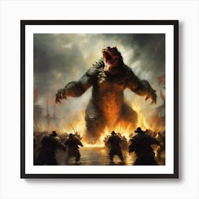 Godzilla 9 Art Print