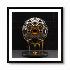 Honey Sphere 3 Art Print