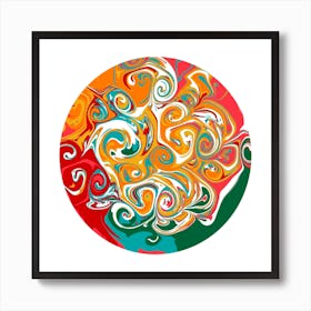 Swirly Swirls Art Print