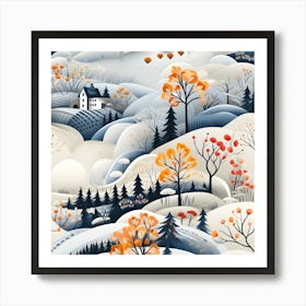 Winter Landscape Art Print