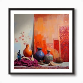 Moroccan Vases Art Print