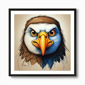 Eagle Head 3 Art Print