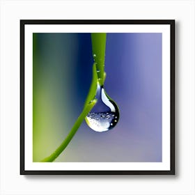 Waterdrops Macro 6 Art Print