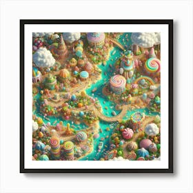 Candy Land 1 Art Print