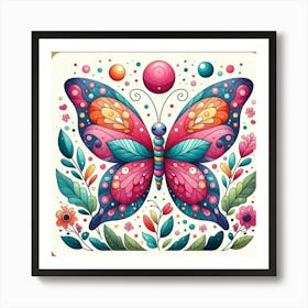 Butterfly Art Kindergarten 1 Art Print