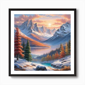 Winter Landscape 1 Art Print
