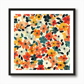 Floral Pattern 1 Art Print