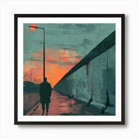 Berlin Wall Painting Art Print