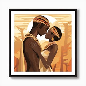 Egyptian Love Art Print