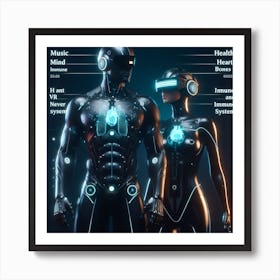 Cyborg Couple 1 Art Print