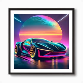 Futuristic Car Art Print