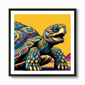 Colorful Tortoise Art Print