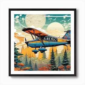 Plane In The Sky Art Print