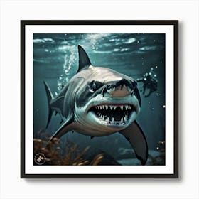 Great White Shark Art Print