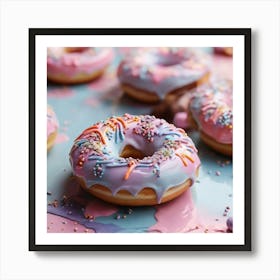 Donuts With Sprinkles Art Print