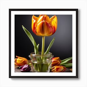 Flower in the class Art Print