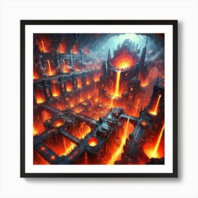 Magma Crucible Art Print