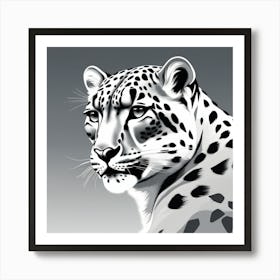 Snow Leopard 15 Art Print