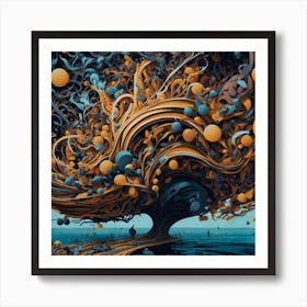 Outer Space Tree Art Print