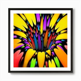 Psychedelic Flower 12 Art Print