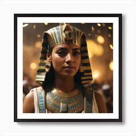 Egyptian girl( pharaoh and ancient Egyptian ) Art Print