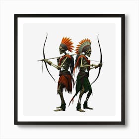 Indian Skeletons Art Print