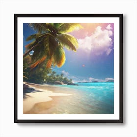 Tropical Beach 6 Art Print