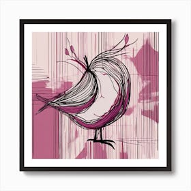 Pink Bird Art Print