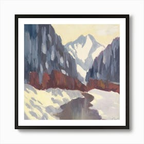 Snowy Mountains 2 Art Print