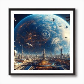 Space City 20 Art Print