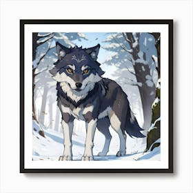 Winter Wolf Art Print