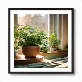Bedroom With Plants 2 Art Print