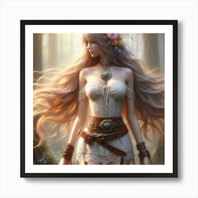 Fantasy Girl Art Print