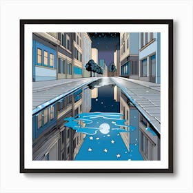 Gutter &stars 12 vector art Art Print